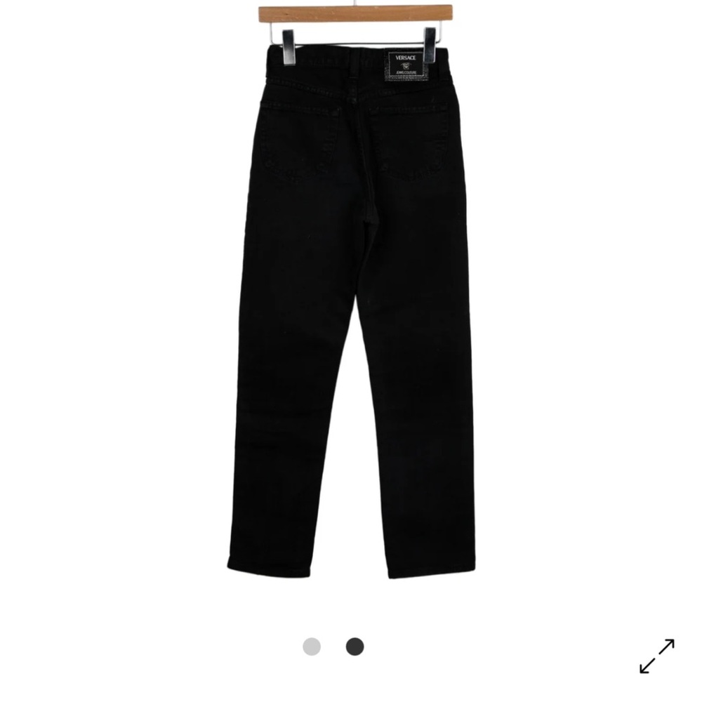 Versace Black Straight Leg Jeans - Picture 2 of 2